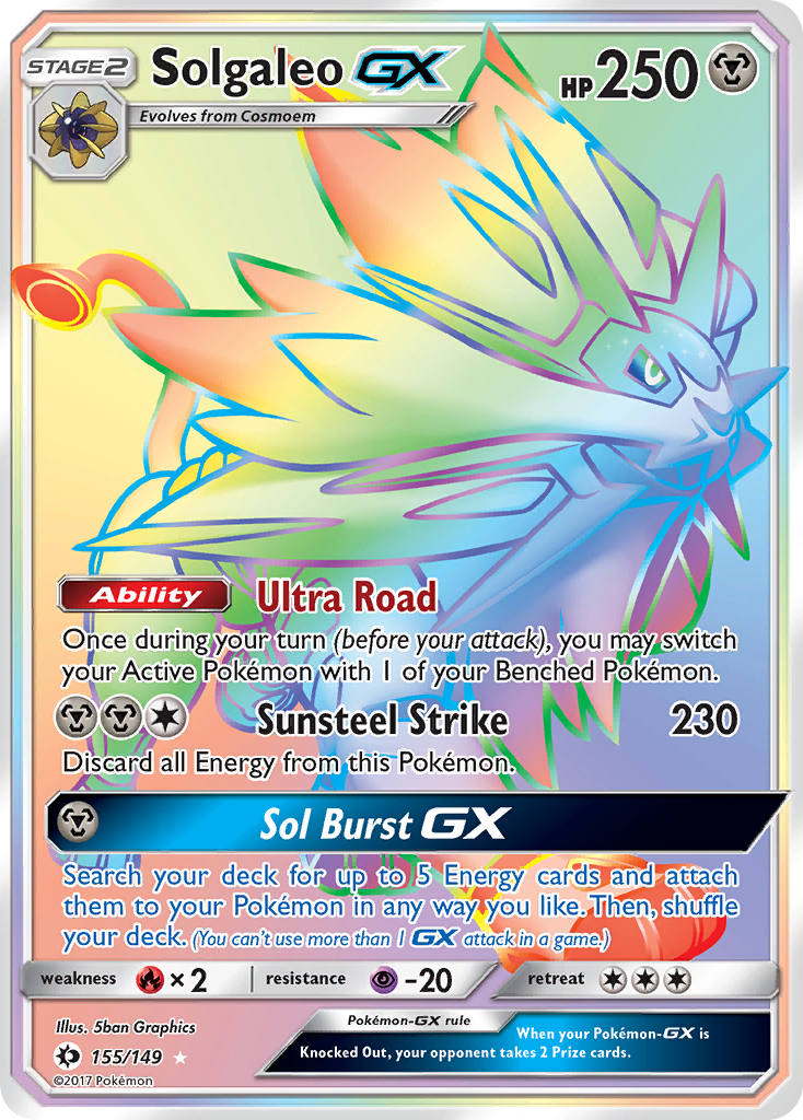 Solgaleo GX (155/149) [Sun & Moon: Base Set] | Good Games Cannington