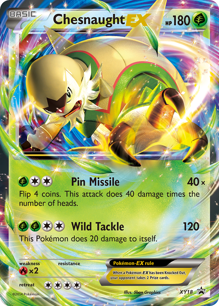 Chesnaught EX (XY18) [XY: Black Star Promos] | Good Games Cannington