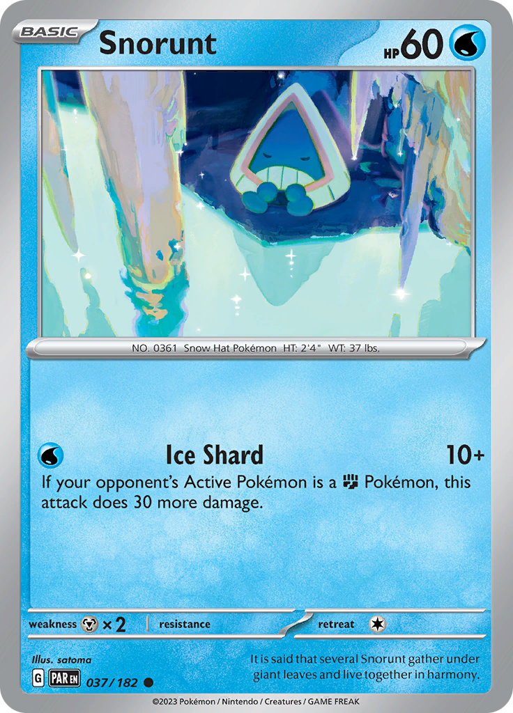 Snorunt (037/182) [Scarlet & Violet: Paradox Rift] | Good Games Cannington