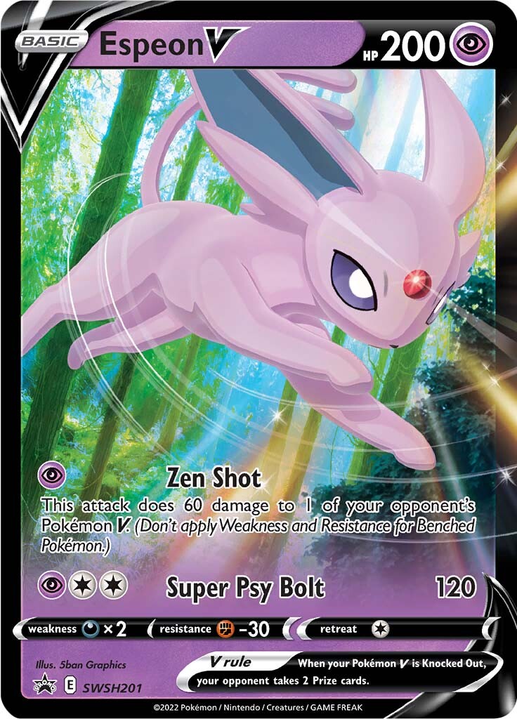 Espeon V (SWSH201) [Sword & Shield: Black Star Promos] | Good Games Cannington