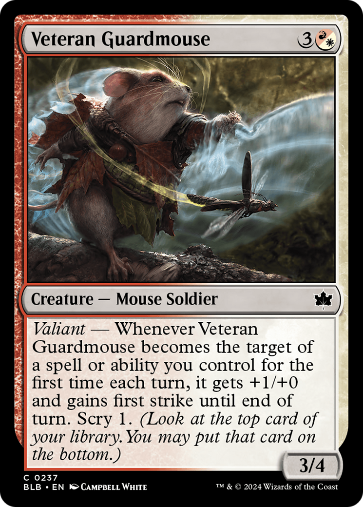 Veteran Guardmouse [Bloomburrow] | Good Games Cannington