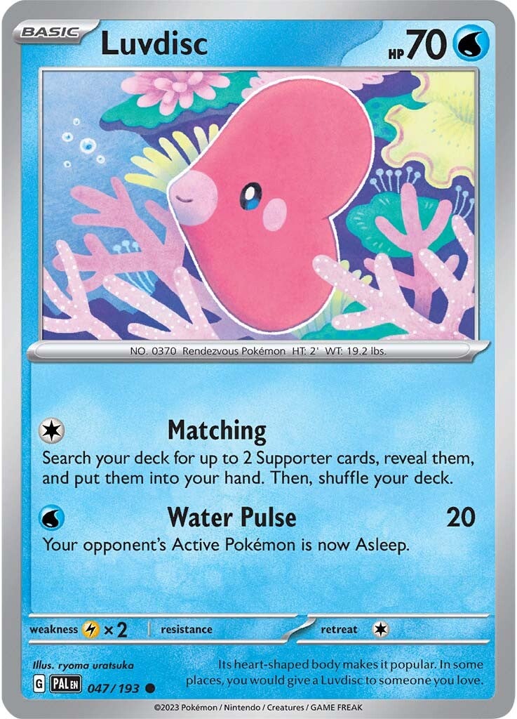 Luvdisc (047/193) [Scarlet & Violet: Paldea Evolved] | Good Games Cannington