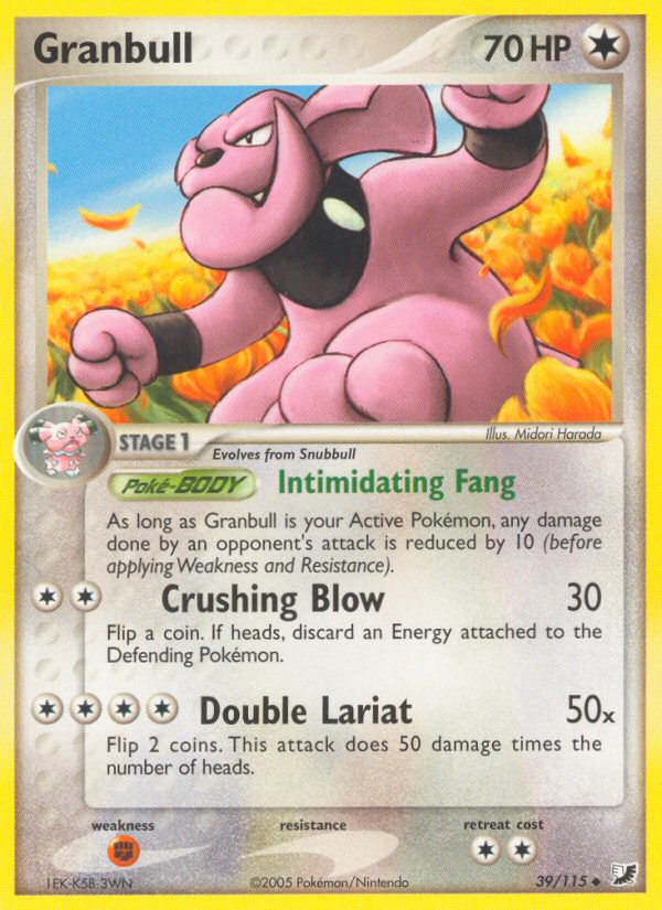 Granbull (39/115) [EX: Unseen Forces] | Good Games Cannington