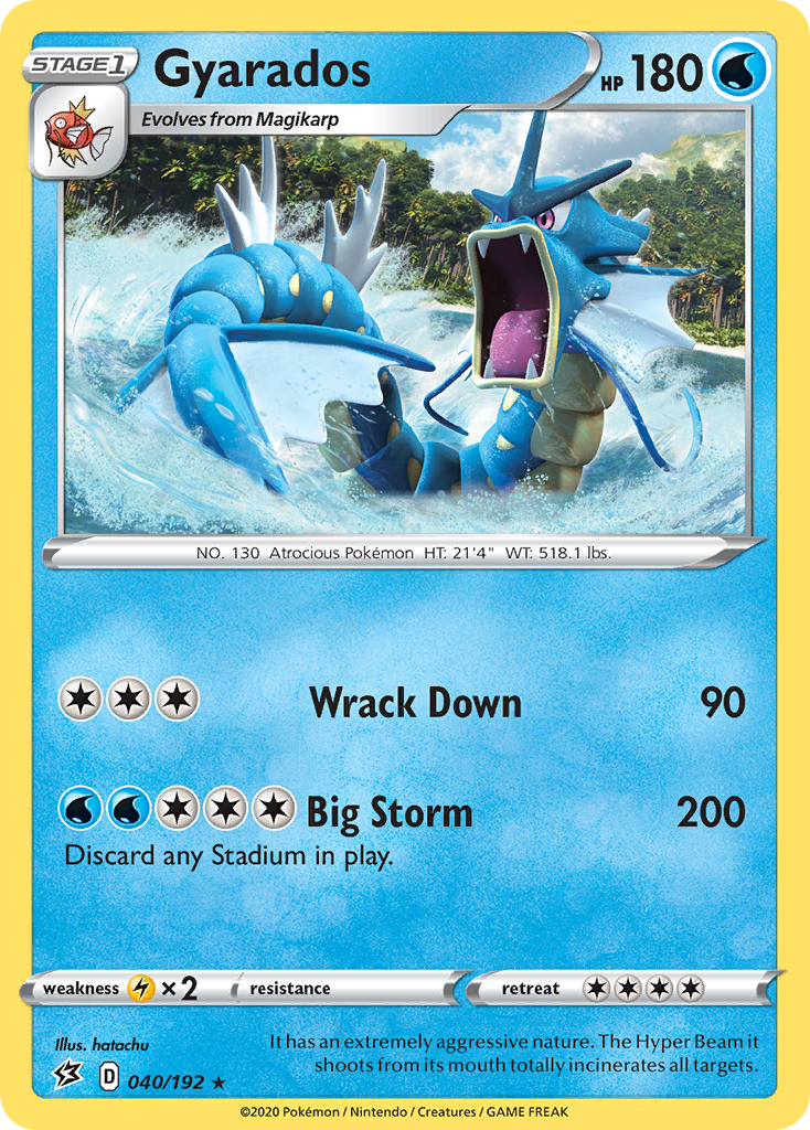 Gyarados (040/192) [Sword & Shield: Rebel Clash] | Good Games Cannington
