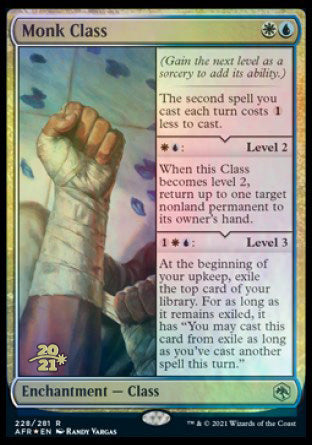 Monk Class [Dungeons & Dragons: Adventures in the Forgotten Realms Prerelease Promos] | Good Games Cannington