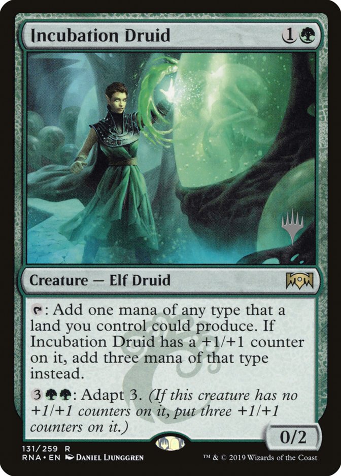 Incubation Druid (Promo Pack) [Ravnica Allegiance Promos] | Good Games Cannington