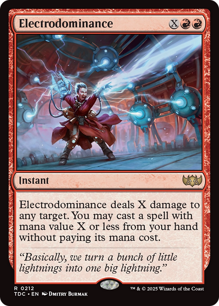 Electrodominance [Tarkir: Dragonstorm Commander] | Good Games Cannington