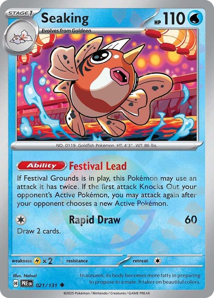 Seaking 021/131 (SV: Prismatic Evolutions)  - Poke Ball Holofoil | Good Games Cannington