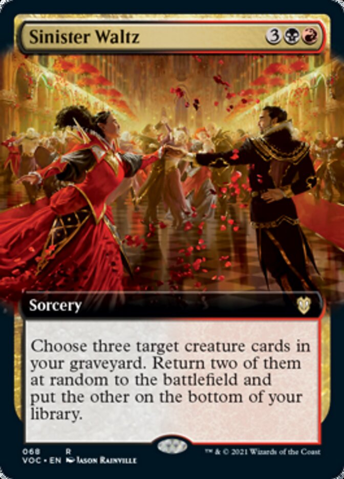 Sinister Waltz (Extended Art) [Innistrad: Crimson Vow Commander] | Good Games Cannington