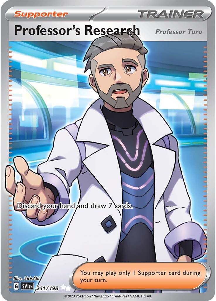 Professor's Research (Professor Turo) (241/198) [Scarlet & Violet: Base Set] | Good Games Cannington