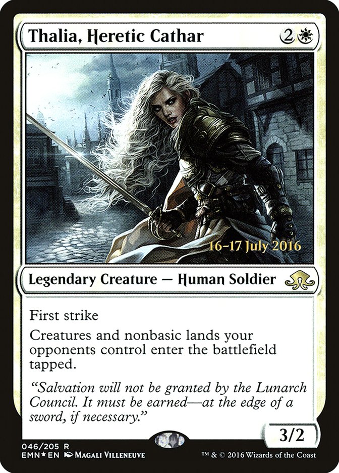 Thalia, Heretic Cathar [Eldritch Moon Prerelease Promos] | Good Games Cannington
