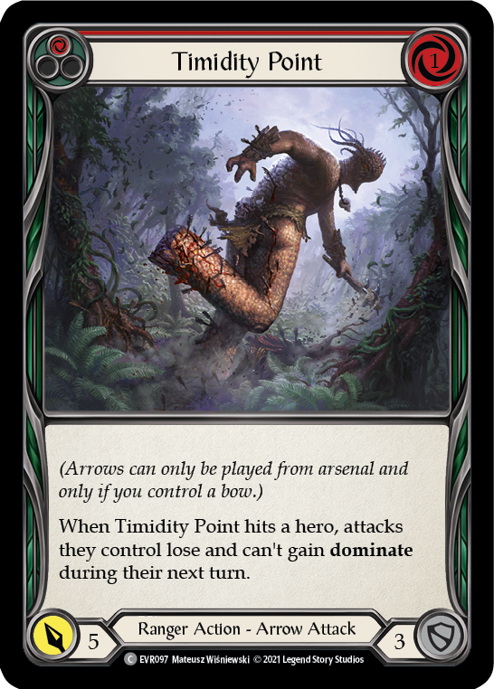 Timidity Point (Red) [EVR097] (Everfest)  1st Edition Normal | Good Games Cannington