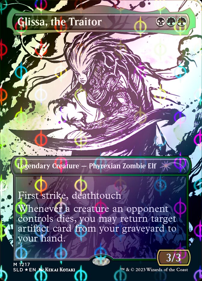 Glissa, the Traitor (Borderless Ichor Step-and-Compleat Foil) [Secret Lair Drop Series] | Good Games Cannington