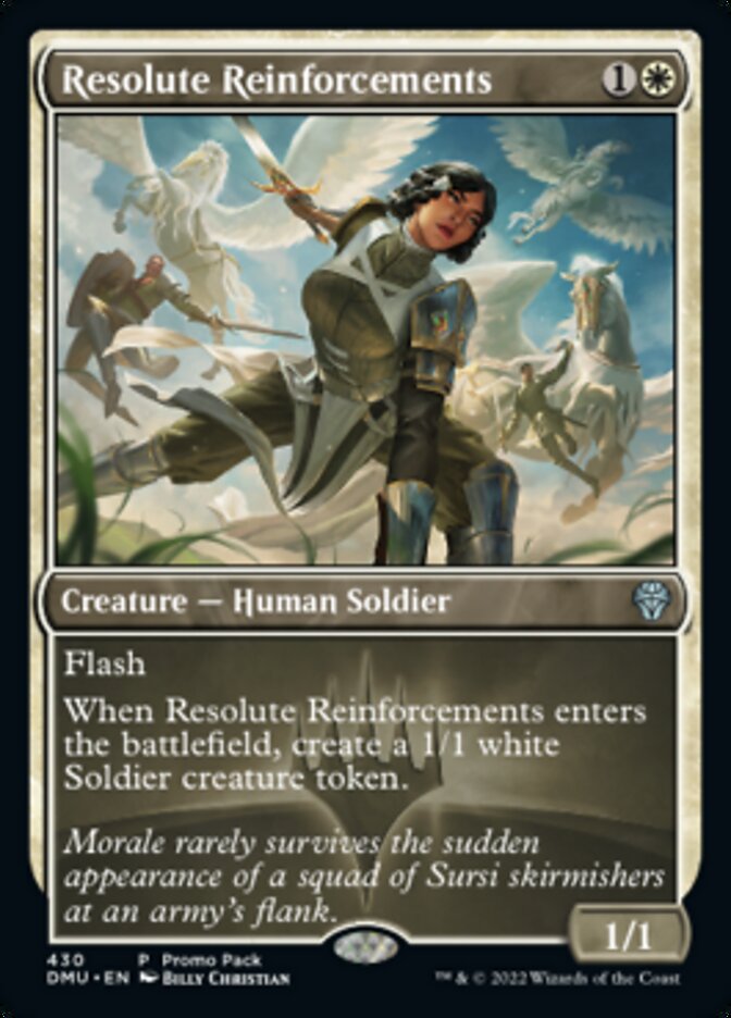 Resolute Reinforcements (Promo Pack) [Dominaria United Promos] | Good Games Cannington