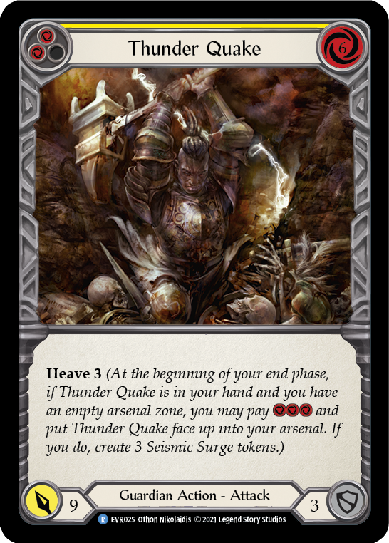 Thunder Quake (Yellow) [EVR025] (Everfest)  1st Edition Normal | Good Games Cannington