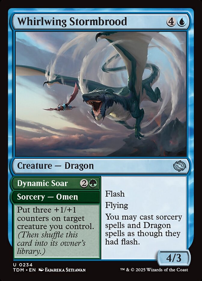 Whirlwing Stormbrood 234 (Tarkir: Dragonstorm)  | Good Games Cannington