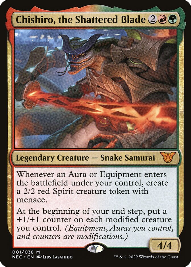 Chishiro, the Shattered Blade 1 (Commander: Kamigawa: Neon Dynasty)  - Foil | Good Games Cannington