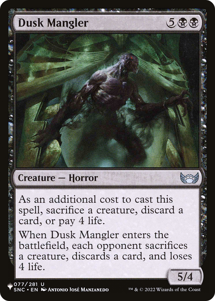Dusk Mangler [The List] | Good Games Cannington