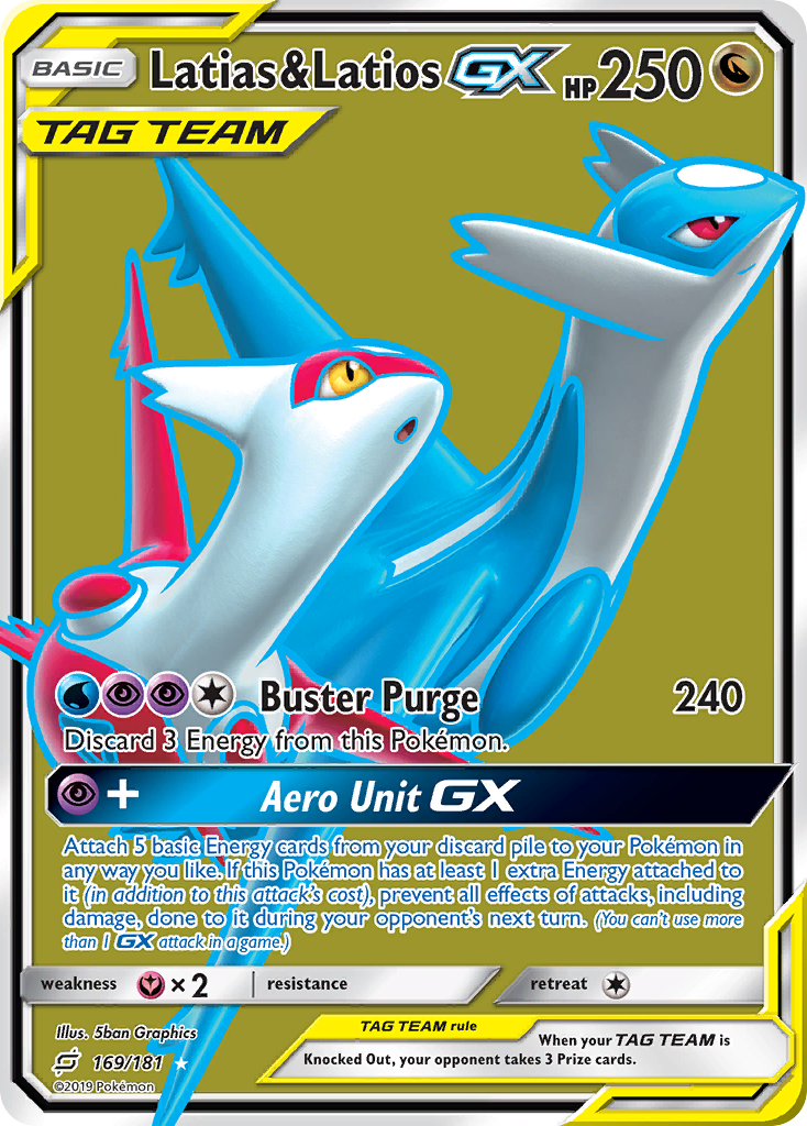 Latias & Latios GX (169/181) [Sun & Moon: Team Up] | Good Games Cannington