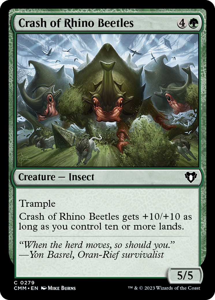 Crash of Rhino Beetles [Commander Masters] | Good Games Cannington