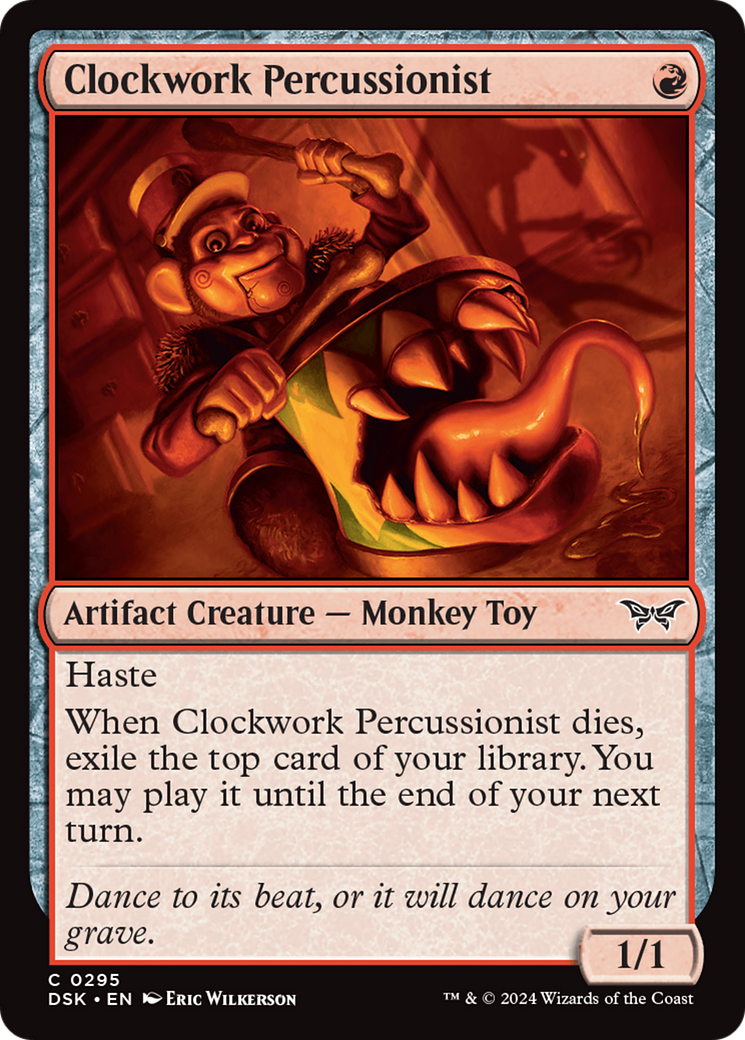 Clockwork Percussionist (0295) [Duskmourn: House of Horror] | Good Games Cannington
