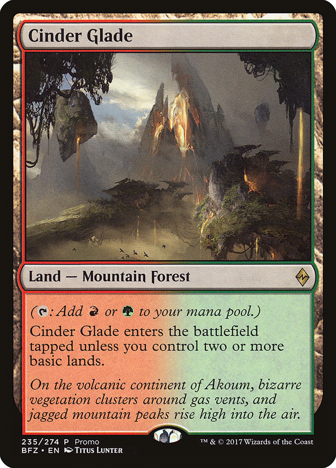 Cinder Glade (Promo) [Standard Showdown Promos] | Good Games Cannington