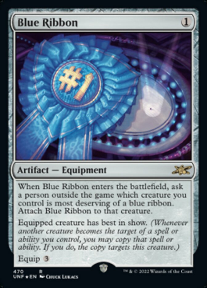 Blue Ribbon (Galaxy Foil) [Unfinity] | Good Games Cannington