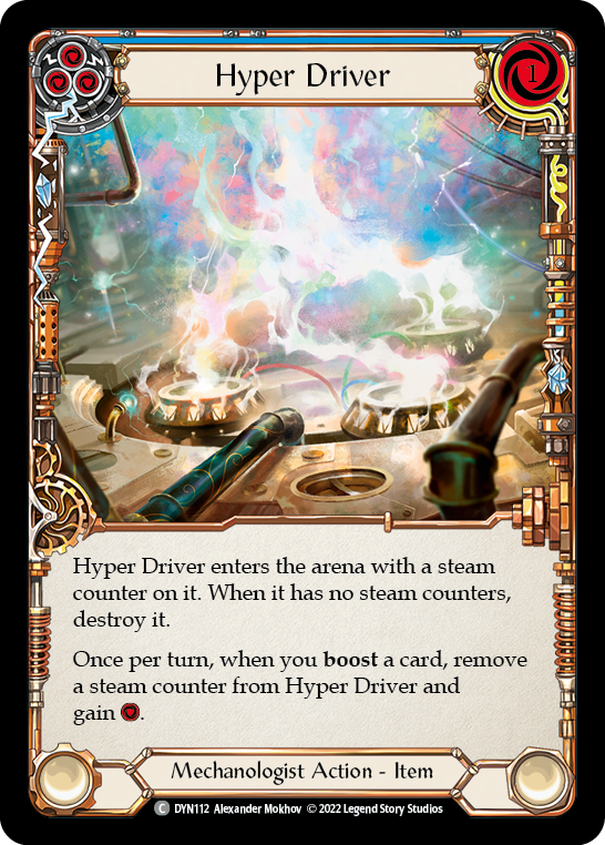 Hyper Driver (Blue) [DYN112] (Dynasty)  Cold Foil | Good Games Cannington