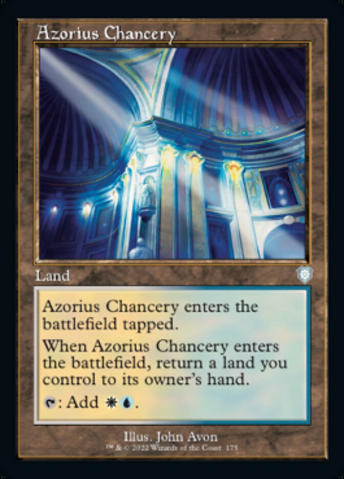 Azorius Chancery (Retro) [The Brothers' War Commander] | Good Games Cannington