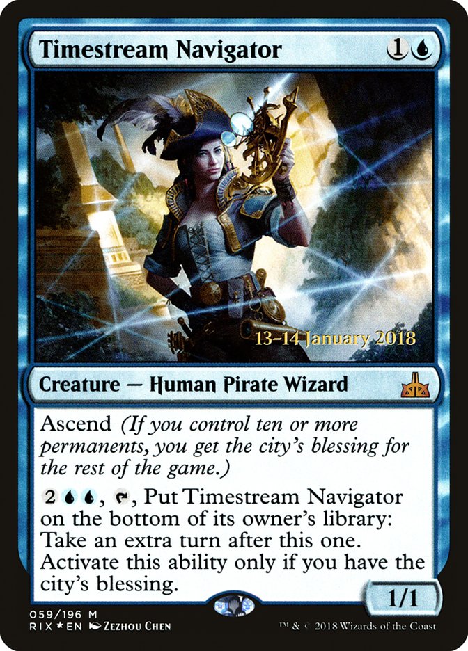 Timestream Navigator [Rivals of Ixalan Prerelease Promos] | Good Games Cannington