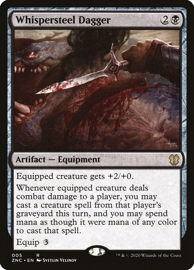 Whispersteel Dagger [Zendikar Rising Commander] | Good Games Cannington