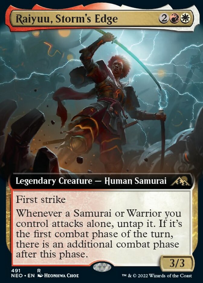 Raiyuu, Storm's Edge (Extended Art) [Kamigawa: Neon Dynasty] | Good Games Cannington