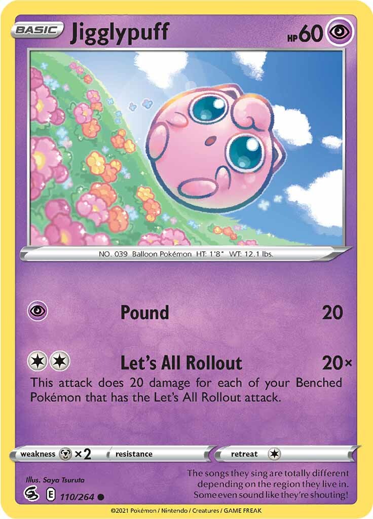 Jigglypuff (110/264) [Sword & Shield: Fusion Strike] | Good Games Cannington