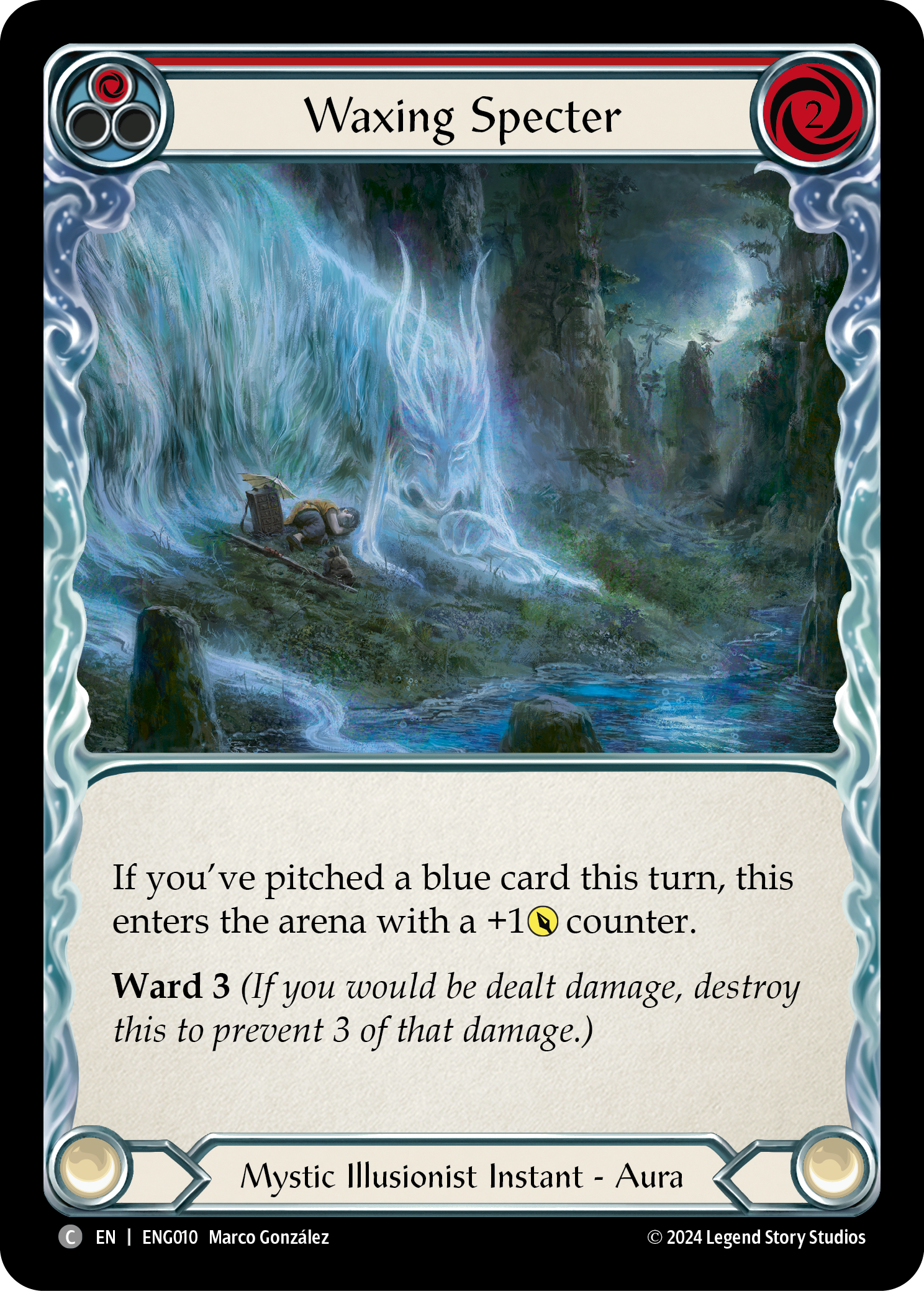 Waxing Specter [ENG010] (Part the Mistveil Enigma Blitz Deck) | Good Games Cannington