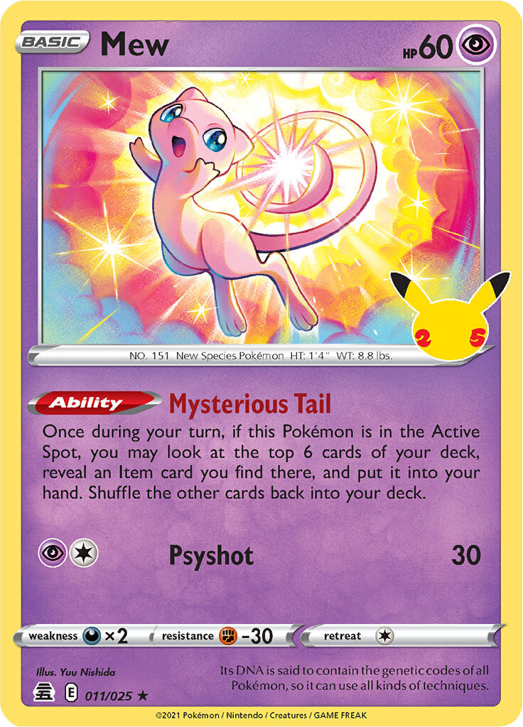 Mew (011/025) [Celebrations: 25th Anniversary] | Good Games Cannington
