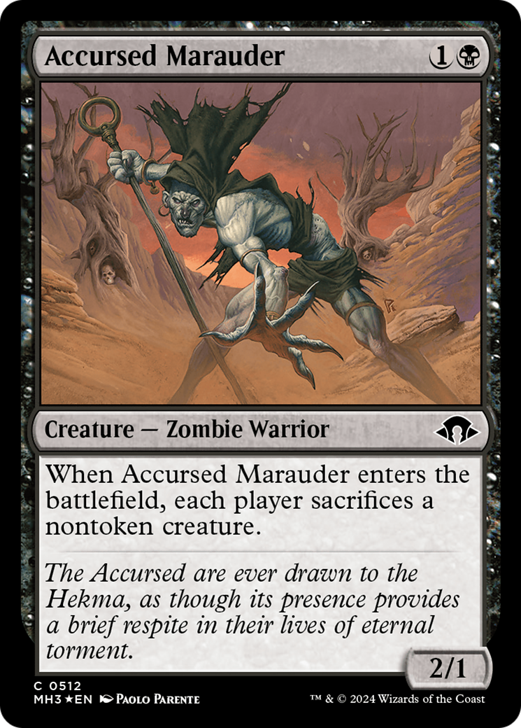 Accursed Marauder (Ripple Foil) [Modern Horizons 3] | Good Games Cannington