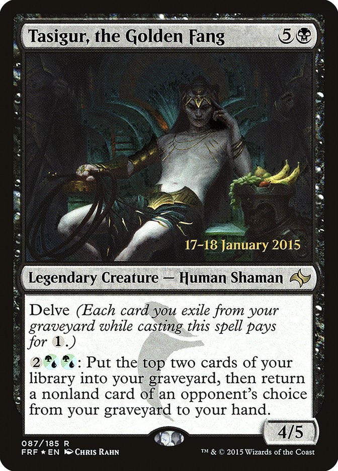 Tasigur, the Golden Fang [Fate Reforged Prerelease Promos] | Good Games Cannington