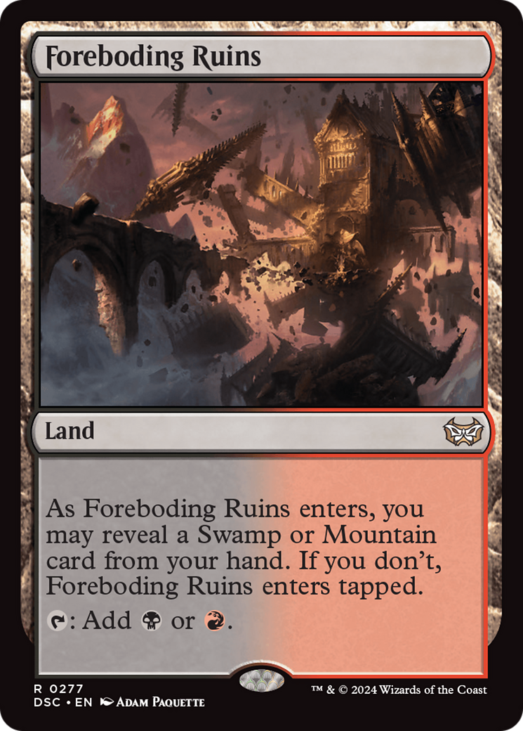 Foreboding Ruins [Duskmourn: House of Horror Commander] | Good Games Cannington