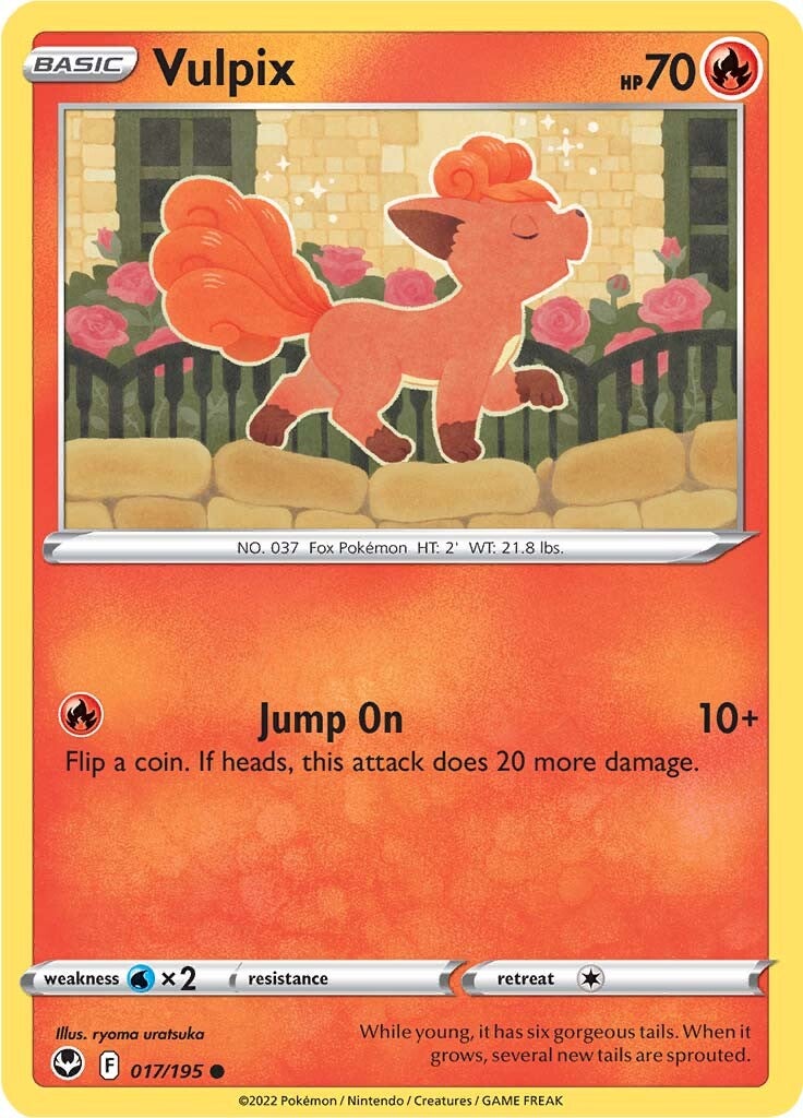 Vulpix (017/195) [Sword & Shield: Silver Tempest] | Good Games Cannington