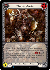 Thunder Quake (Red) [EVR024] (Everfest)  1st Edition Extended Art Rainbow Foil | Good Games Cannington