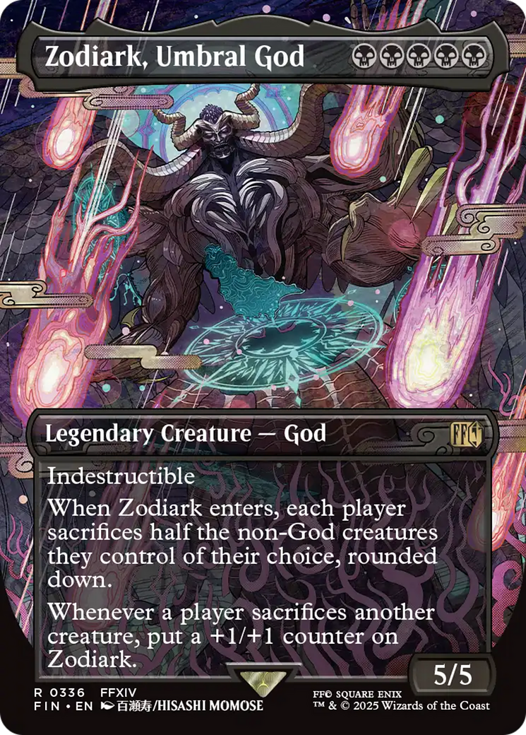 Zodiark, Umbral God (Borderless) [FINAL FANTASY] | Good Games Cannington