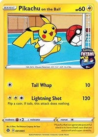 Pikachu on the Ball (001/005) [Miscellaneous Cards] | Good Games Cannington