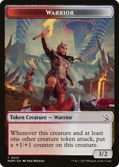 Warrior // Thopter Double-Sided Token [March of the Machine Tokens] | Good Games Cannington