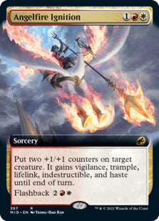 Angelfire Ignition (Extended Art) [Innistrad: Midnight Hunt] | Good Games Cannington