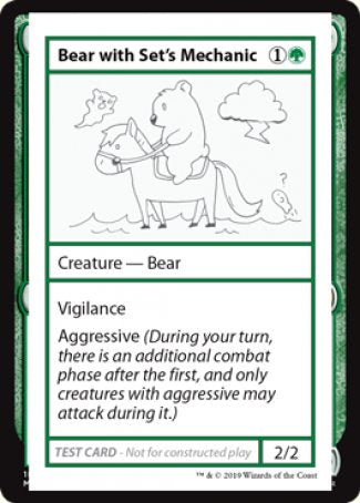 Bear with Set's Mechanic (2021 Edition) [Mystery Booster Playtest Cards] | Good Games Cannington