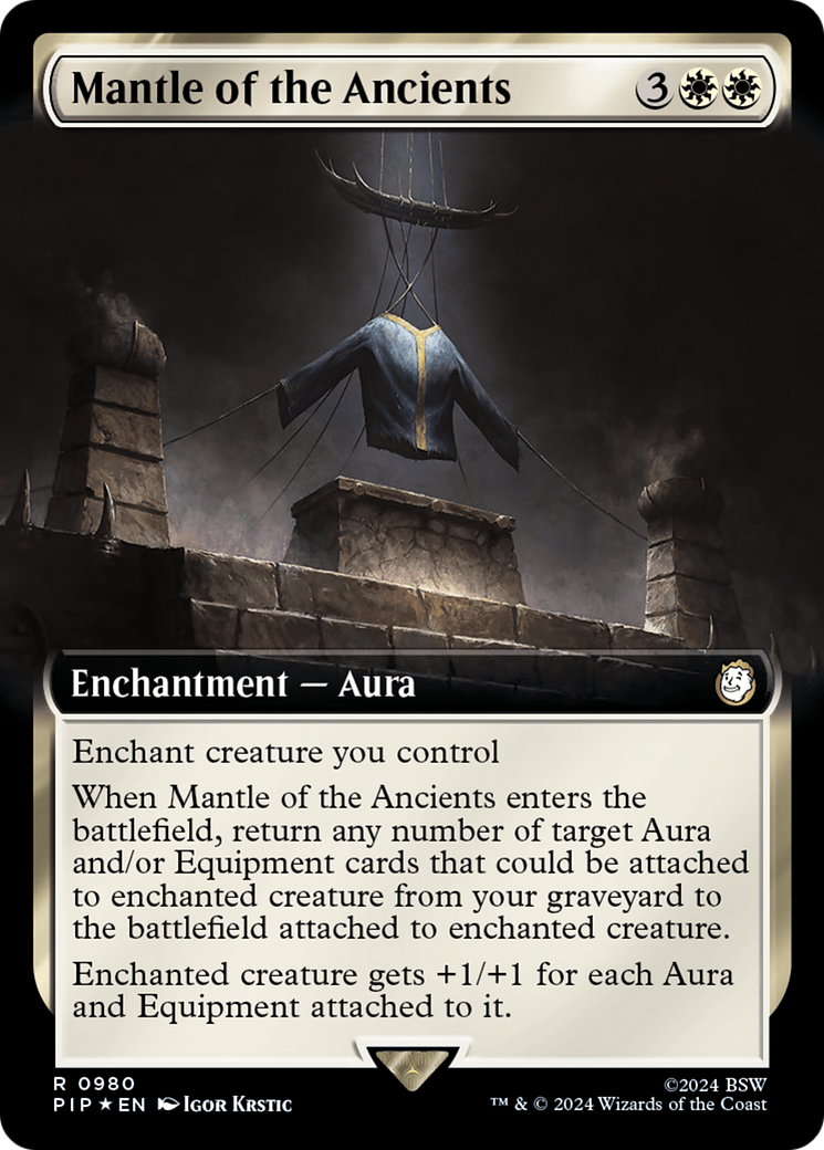 Mantle of the Ancients (Extended Art) (Surge Foil) [Fallout] | Good Games Cannington
