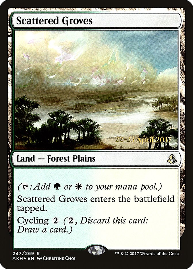 Scattered Groves [Amonkhet Prerelease Promos] | Good Games Cannington