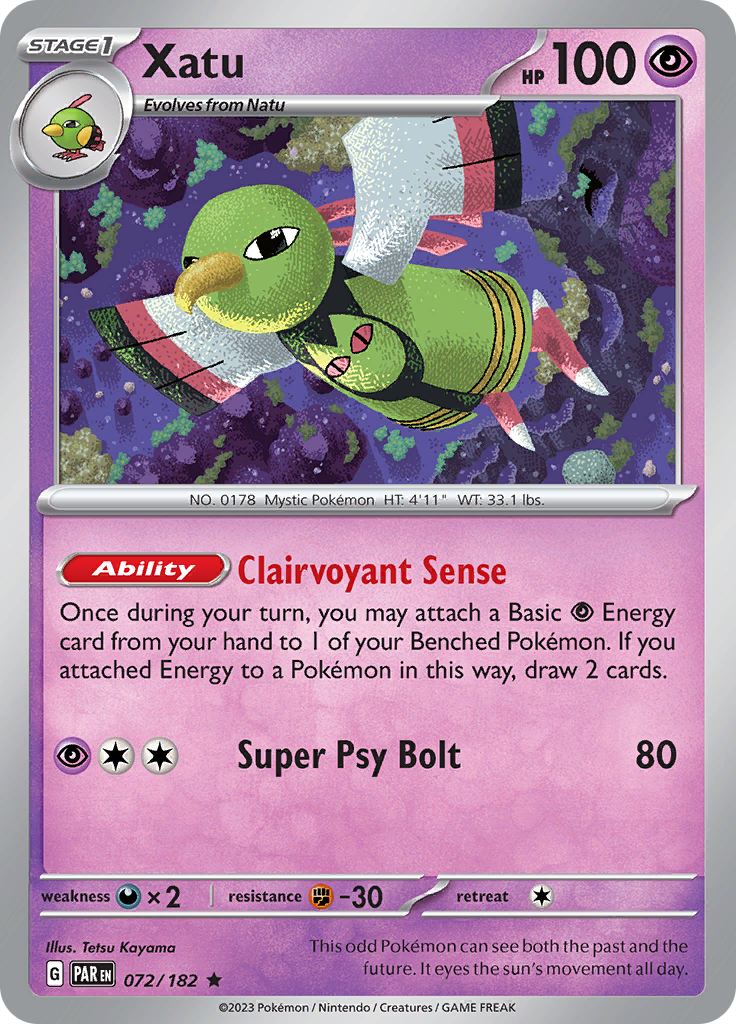 Xatu (072/182) [Scarlet & Violet: Paradox Rift] | Good Games Cannington