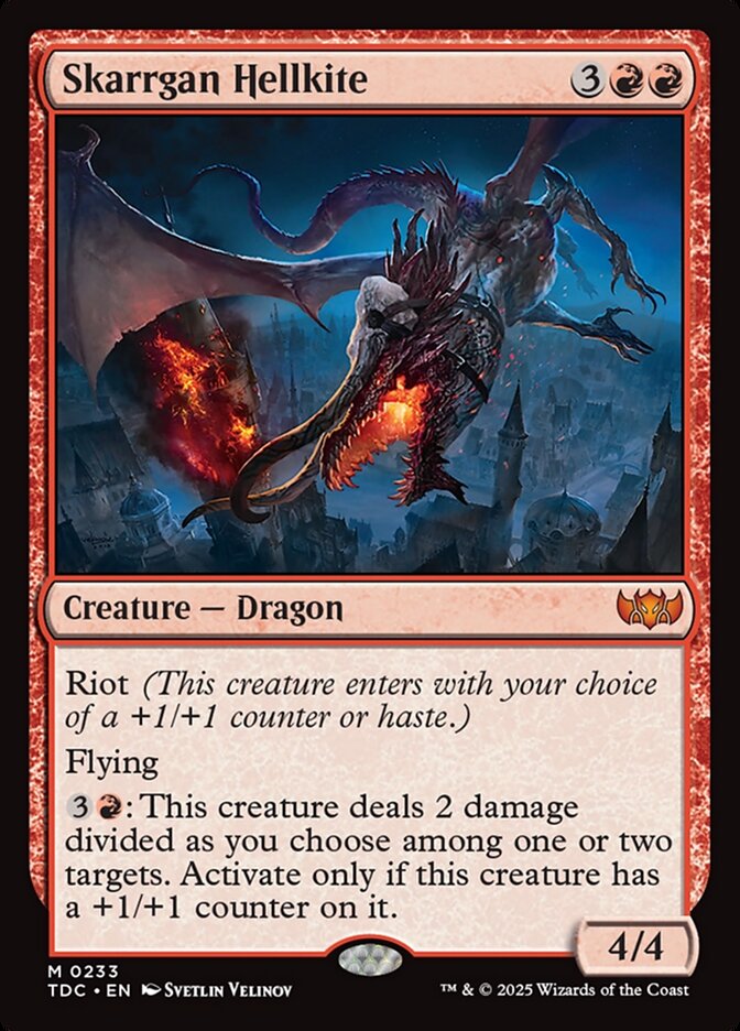 Skarrgan Hellkite 233 (Commander: Tarkir: Dragonstorm)  | Good Games Cannington