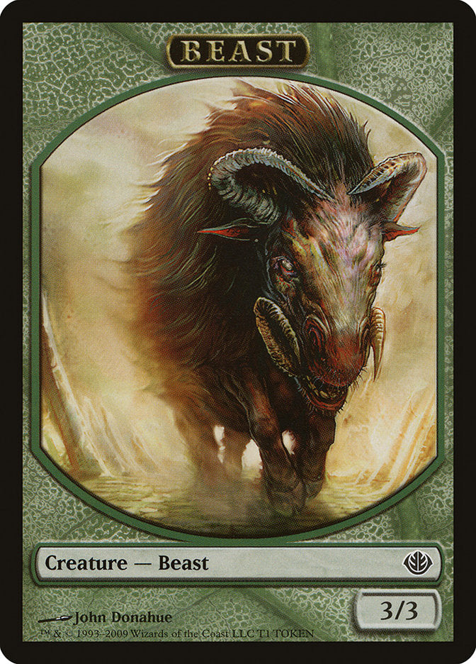 Beast Token (T1) [Duel Decks: Garruk vs. Liliana Tokens] | Good Games Cannington